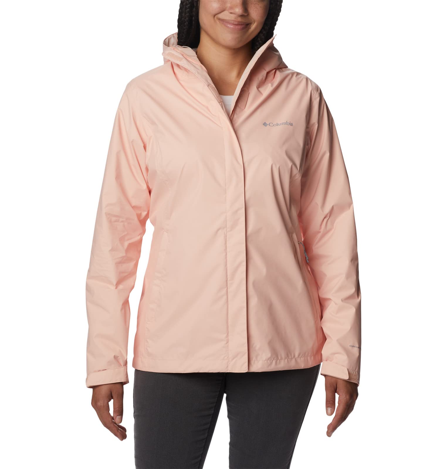 Columbia Women's Arcadia II Jacket - Waterproof Raincoat, Lightweight Windbreaker with Omni-Tech Protection - Perfect for Hiking, Travel & Outdoor Adventures