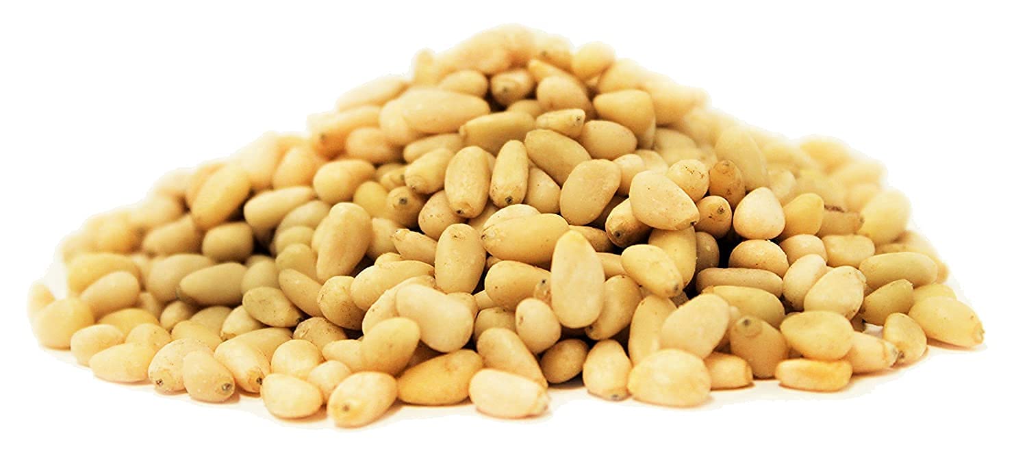 Premium Dry Roasted Pine Nuts by It's Delish - 40oz (2.5 lbs) Jumbo Size - Healthy Keto, Vegan & Kosher Snack - Perfect for Salads, Hummus, Granola, Ice Cream & Baking - Gourmet Pignolia Nuts for Cooking & Meal Prep
