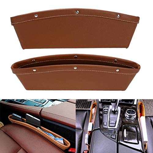 TOTMOX Car Seat Gap Organizer - Universal Storage Pocket for Phone, Keys, Coins & Cups | Fits Between Seats | Perfect for Road Trips, Commuting & Family Travel