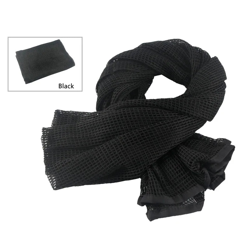 Sniper Veil Camo Mesh Tactical Scarf - Military Grade Concealment Scarf for Hunting, Airsoft & Outdoor Survival Gear | Perfect for Snipers, Hunters & Tactical Enthusiasts
