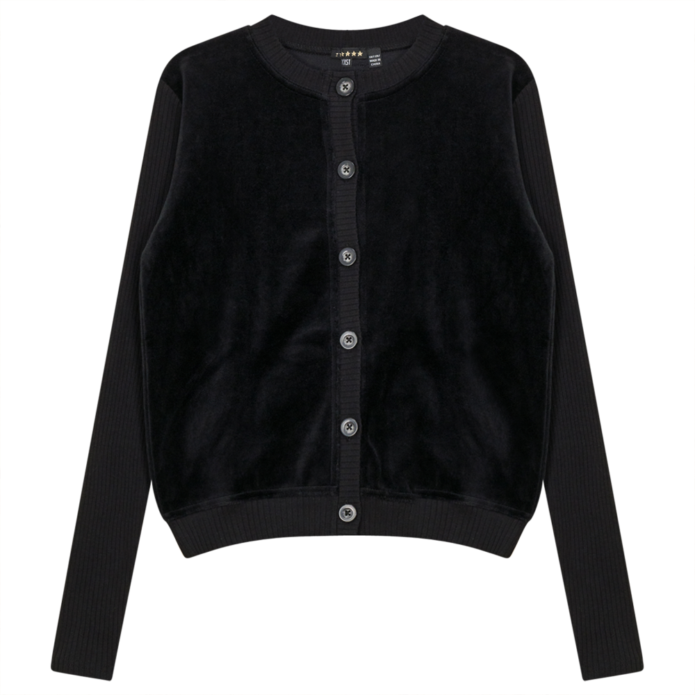 Soft Cotton Velour Cardigan for Women - Cozy Long Sleeve Open Front Sweater - Perfect for Lounge, Office & Fall Layering