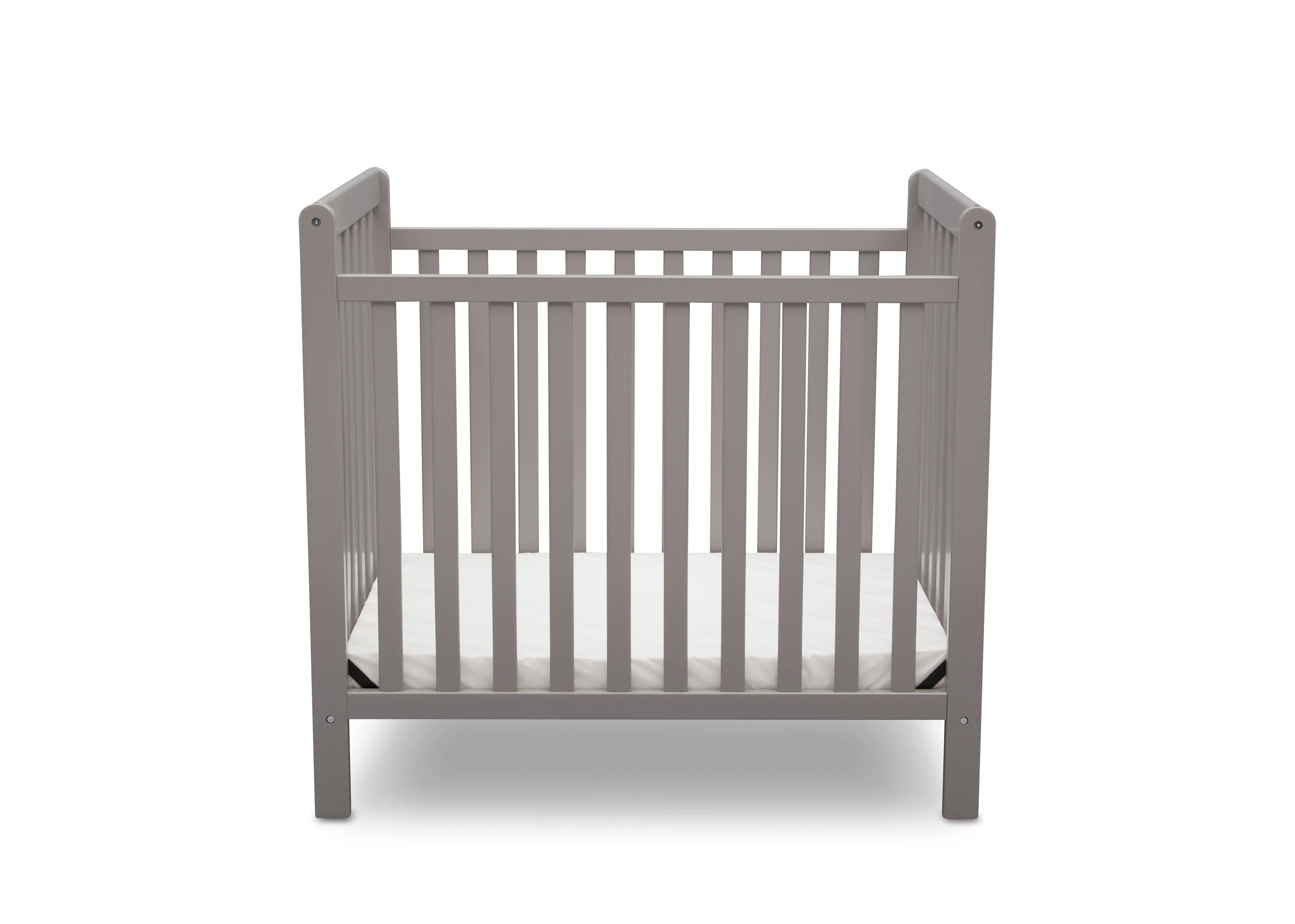 Classic Mini Crib with 2.75 Inch Mattress - Convertible to Twin Bed | Perfect for Nursery, Small Spaces & Growing Toddlers | Safe & Durable Baby Furniture