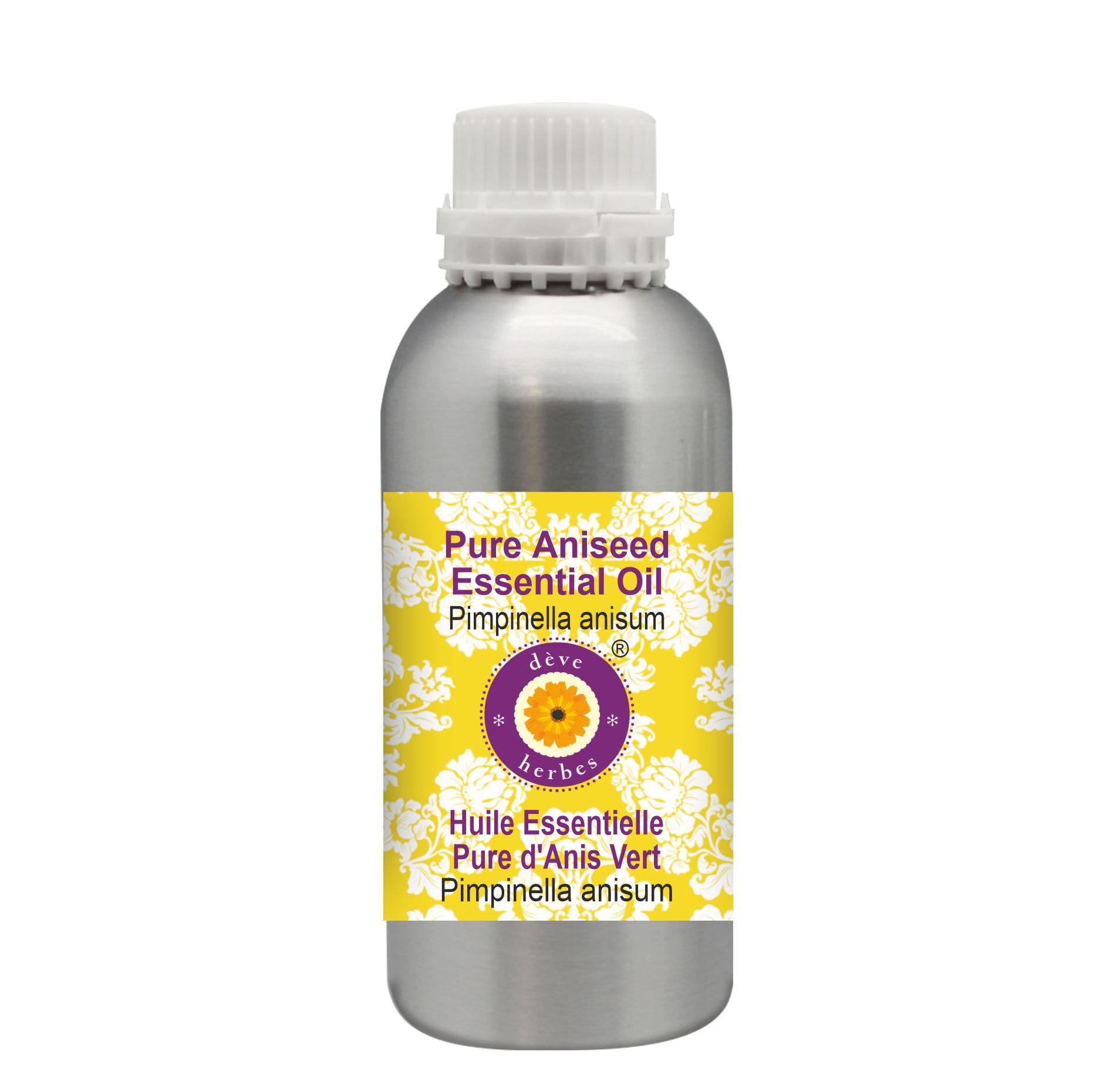 Deve Herbes Pure Aniseed Essential Oil (Pimpinella anisum) - 1250ml (42 oz) Steam Distilled for Aromatherapy, Massage & DIY Skincare | 100% Natural Therapeutic Grade