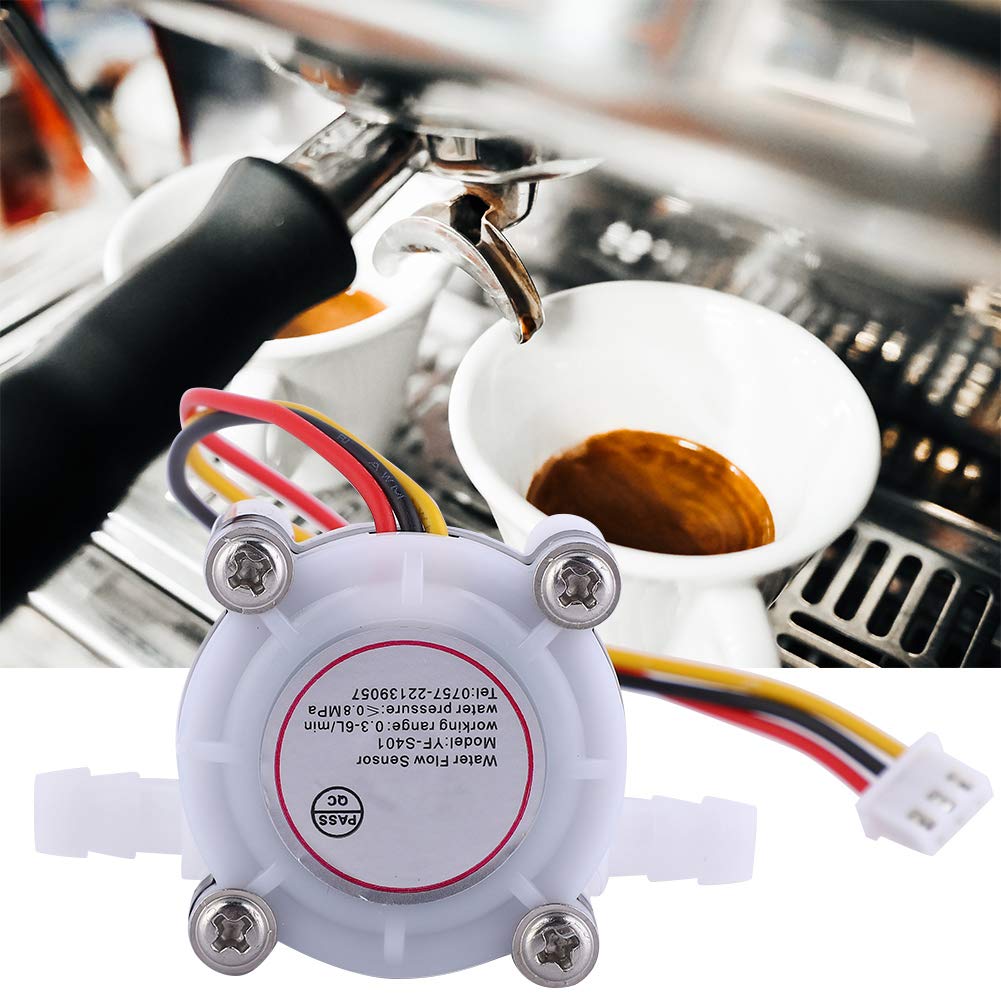 YF-S401 Water Flow Sensor - High Precision Flowmeter with Barb Fittings for Water Coolers, Coffee Machines & Filtration Systems | Real-Time Flow Detection for Home & Industrial Applications