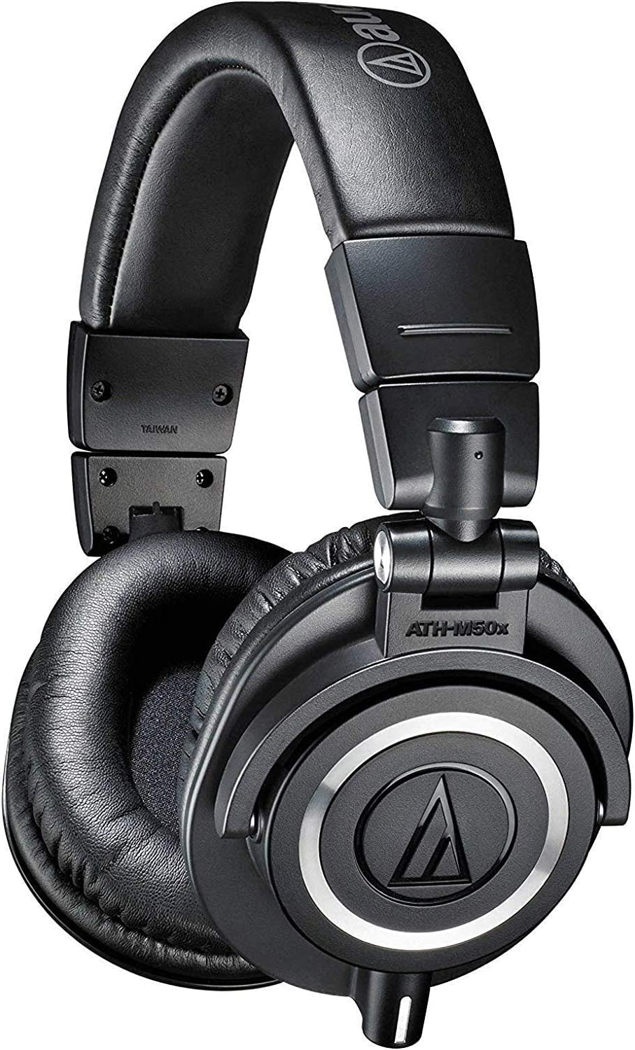 Audio-Technica ATH-M50X Professional Studio Monitor Headphones - Black, High-Fidelity Sound, Detachable Cable for DJs, Musicians & Audiophiles - Perfect for Recording Studios, Podcasting & Music Production