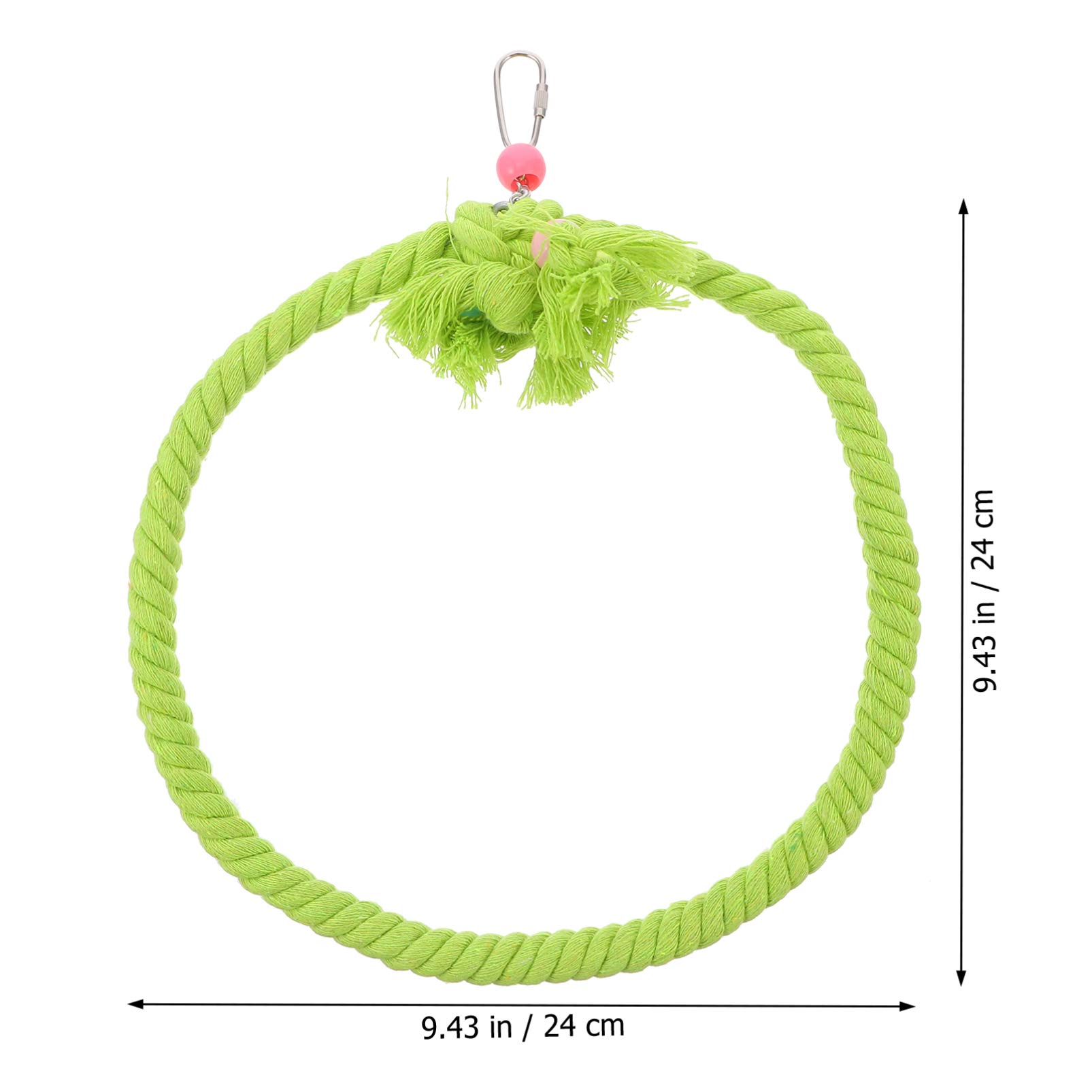 Balacoo Parrot Chew Toy & Cotton Rope Swing - Bird Hammock, Climbing Perch & Cage Accessories for Parakeets, Cockatiels | Durable Pet Supplies for Play, Exercise & Relaxation