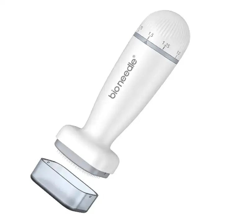 Professional Bio Needle Derma Stamp Microneedling Roller for Skin Rejuvenation - At-Home Facial Treatment for Wrinkles, Acne Scars & Anti-Aging | Perfect for DIY Skincare Routine & Spa Days
