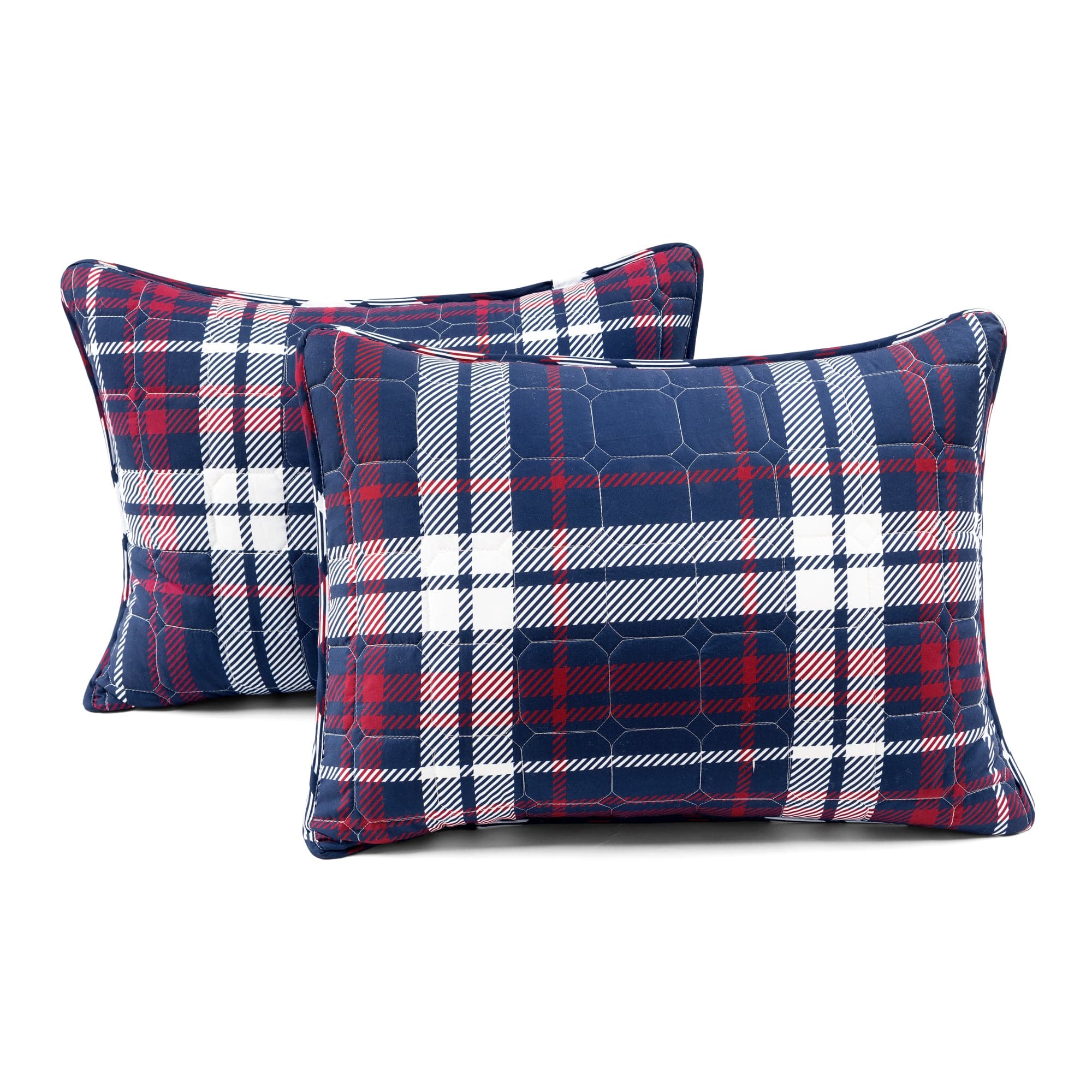 Grayson Farmhouse Plaid Reversible Quilt Set - King Size Bedding, Soft Cotton Blend, Rustic Home Decor for Cozy Bedroom & Guest Room