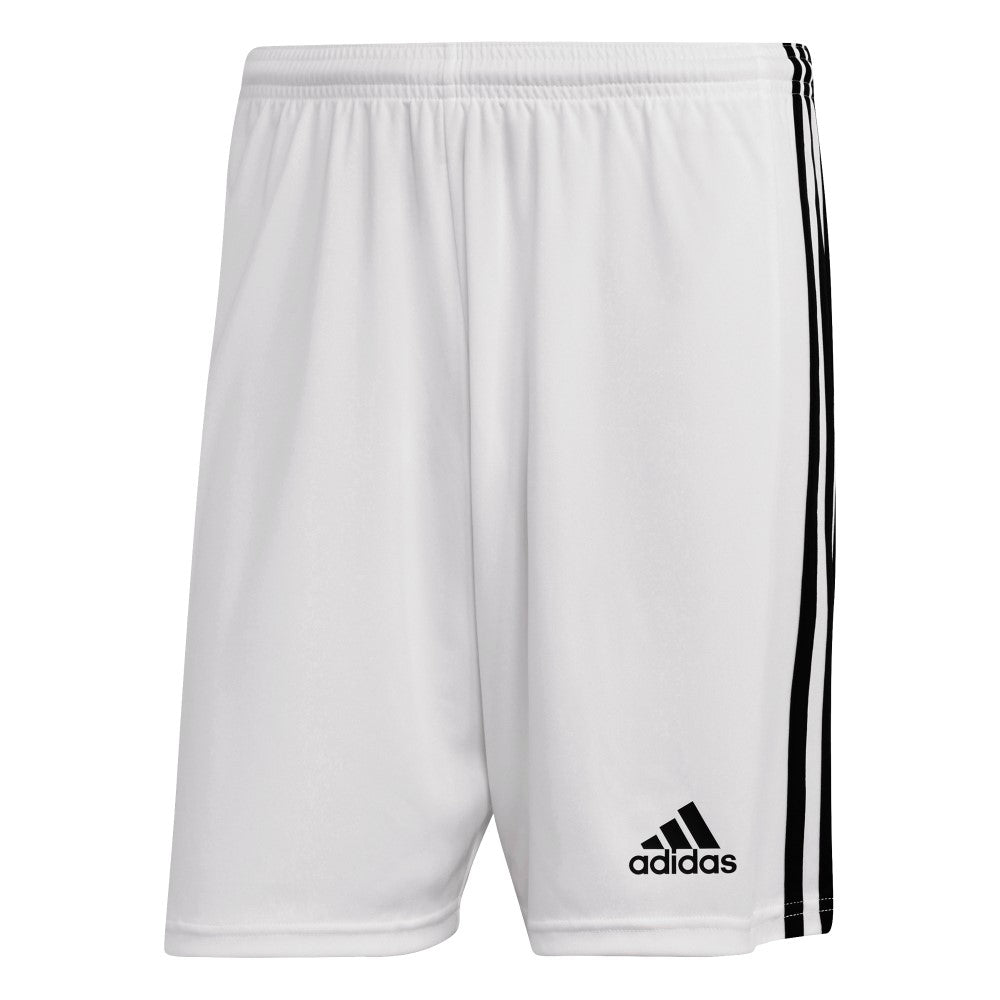 Adidas Youth Squadra 21 Athletic Shorts for Boys - White Sports Shorts for Running, Basketball & Gym Workouts