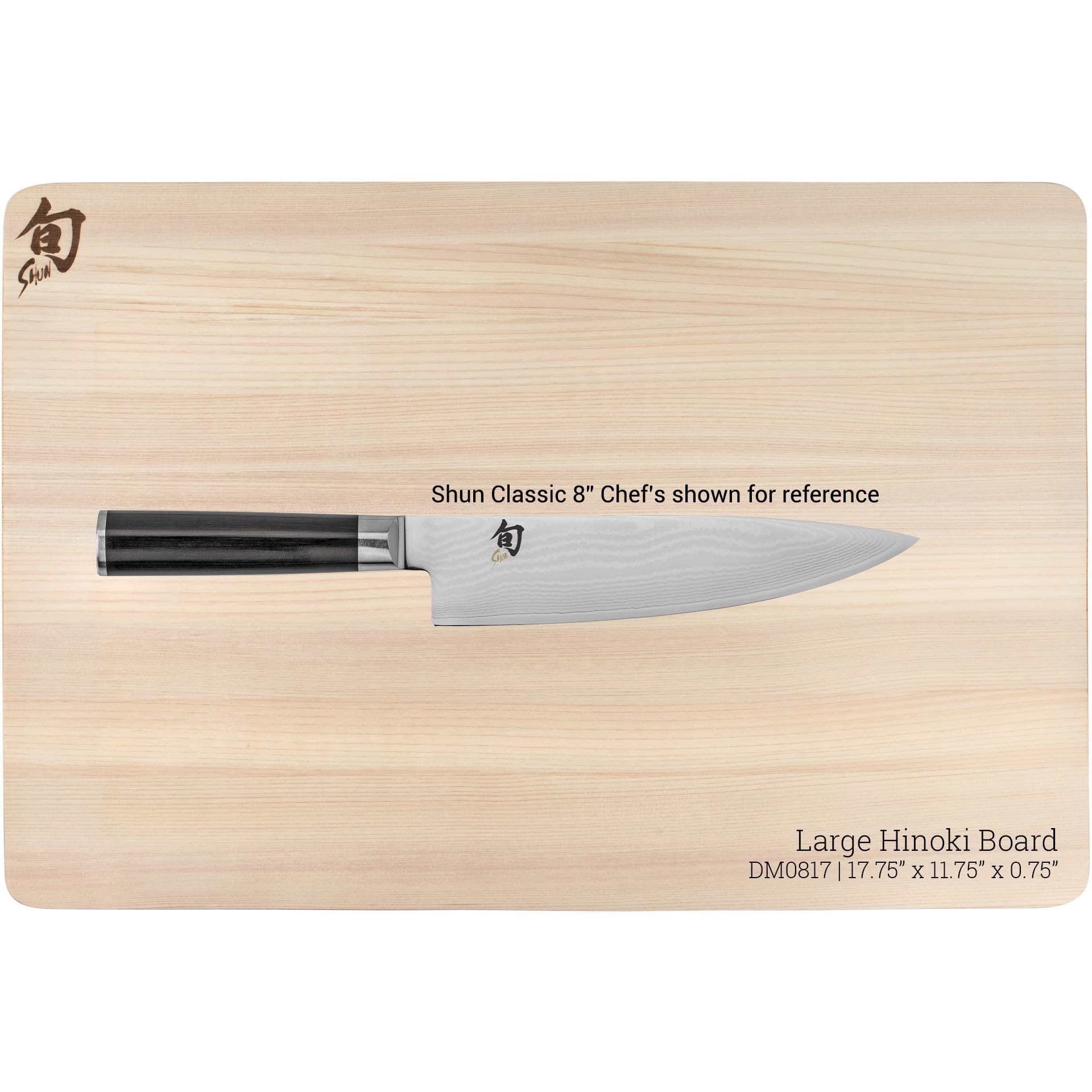 Shun Cutlery Large Hinoki Wood Cutting Board - 17.75
