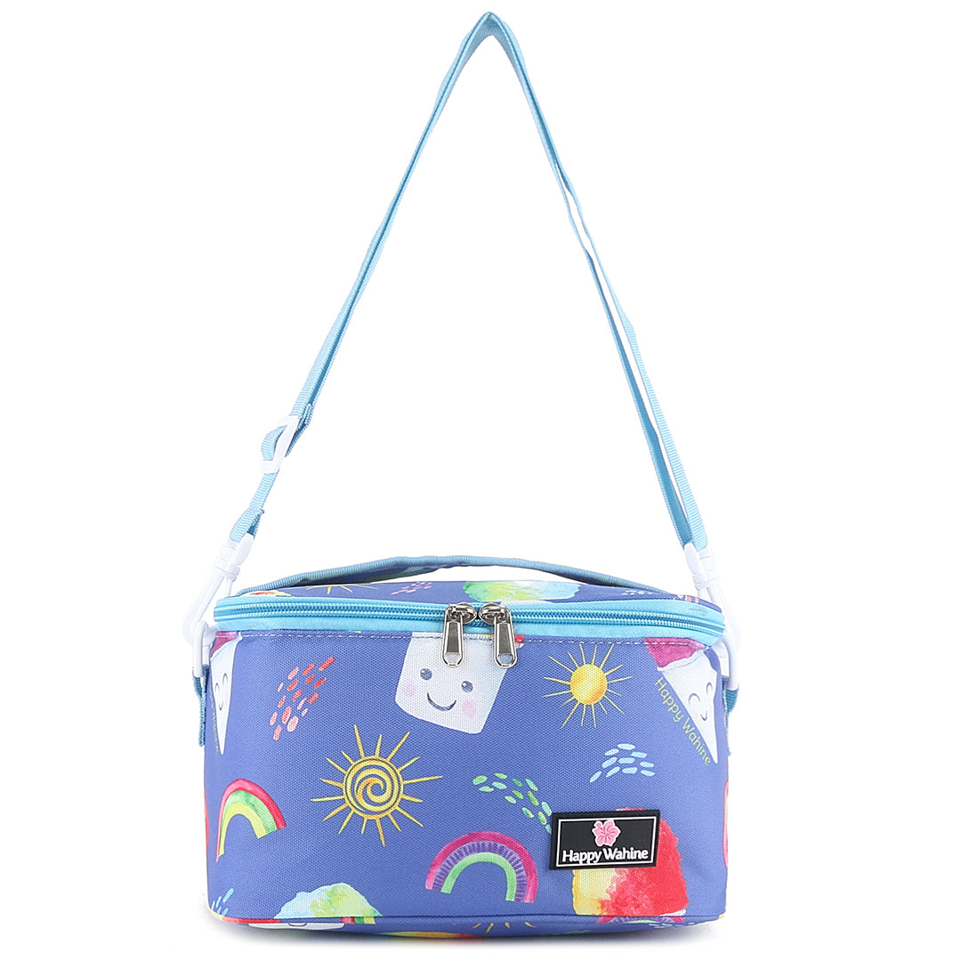 Premium Small Cooler Tote Bag - Light Blue Insulated Picnic & Beach Accessory for Shaved Ice, Drinks & Outdoor Adventures