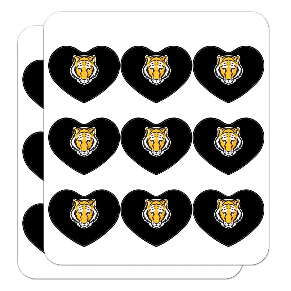 DePauw University Heart Shaped Planner Stickers - Decorative Calendar & Scrapbook Supplies for School, Bullet Journaling, and DIY Crafts