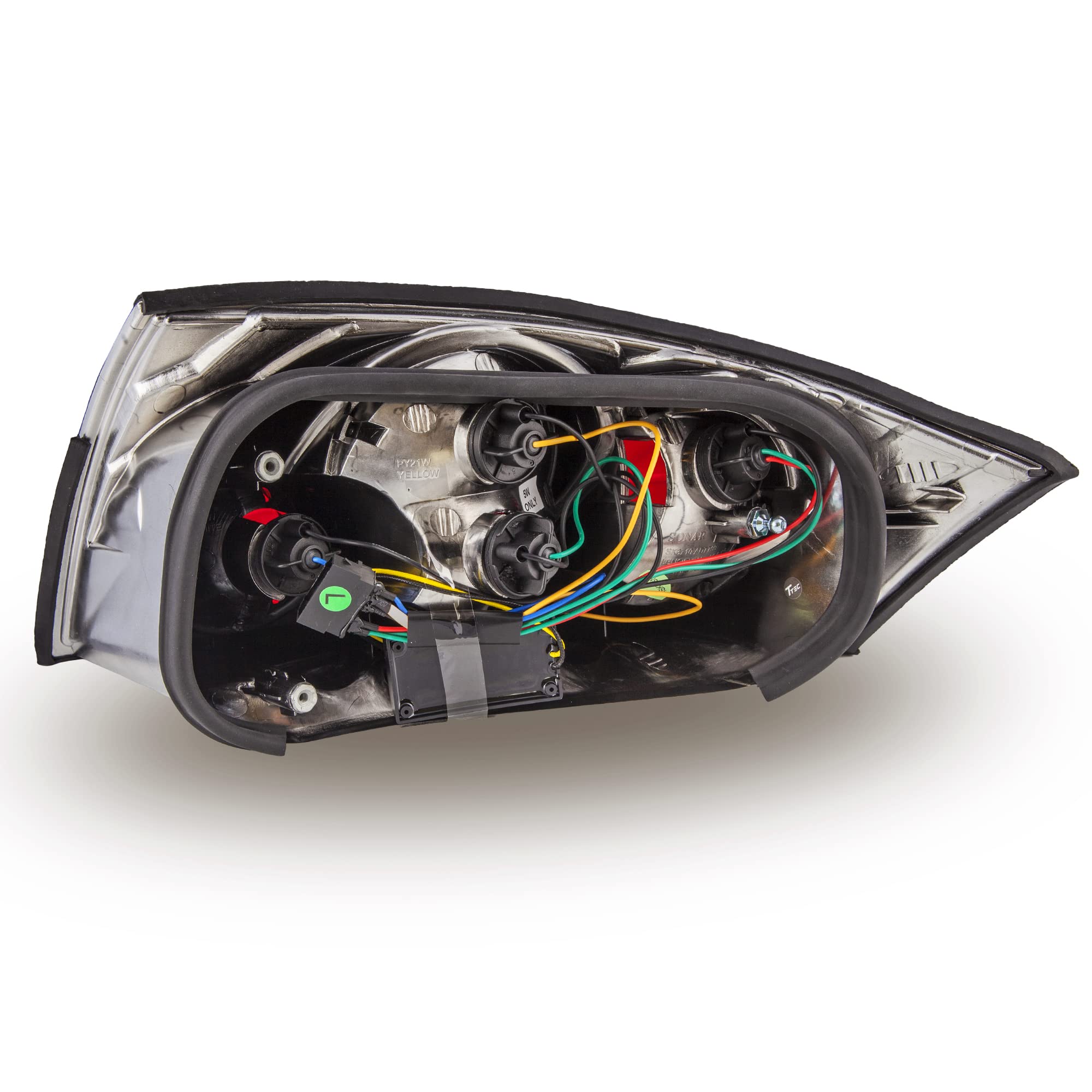 Audi TT Tail Light Assembly (1999-2006) - VR-1736 Black LED Rear Lights Pair - Complete Driver & Passenger Side Replacement - Perfect for Night Driving & Enhanced Safety