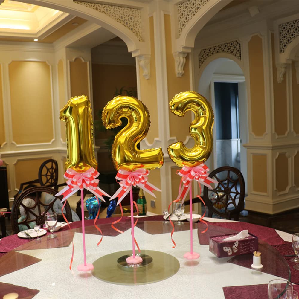 Kyweel 40 Inch Gold Digital Helium Foil Balloons - Elegant Party Decorations for Birthday, Wedding, Mitzvah, Anniversary & Photo Shoot - Perfect for Indoor & Outdoor Celebrations, Baby Showers & Graduation Parties