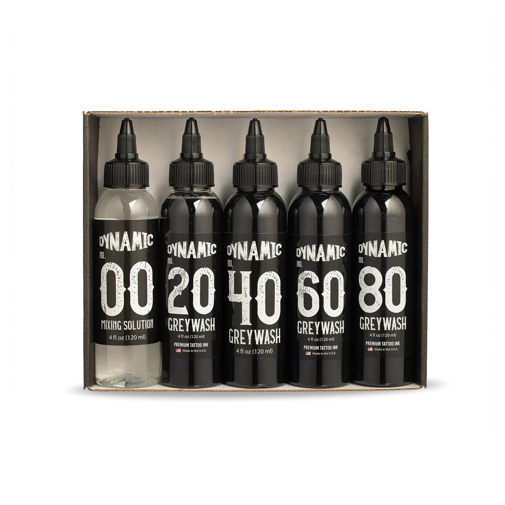Premium Dynamic Greywash Ink Set with Mixing Solution - Choose Your Size | Perfect for Watercolor Painting, Calligraphy & Art Projects
