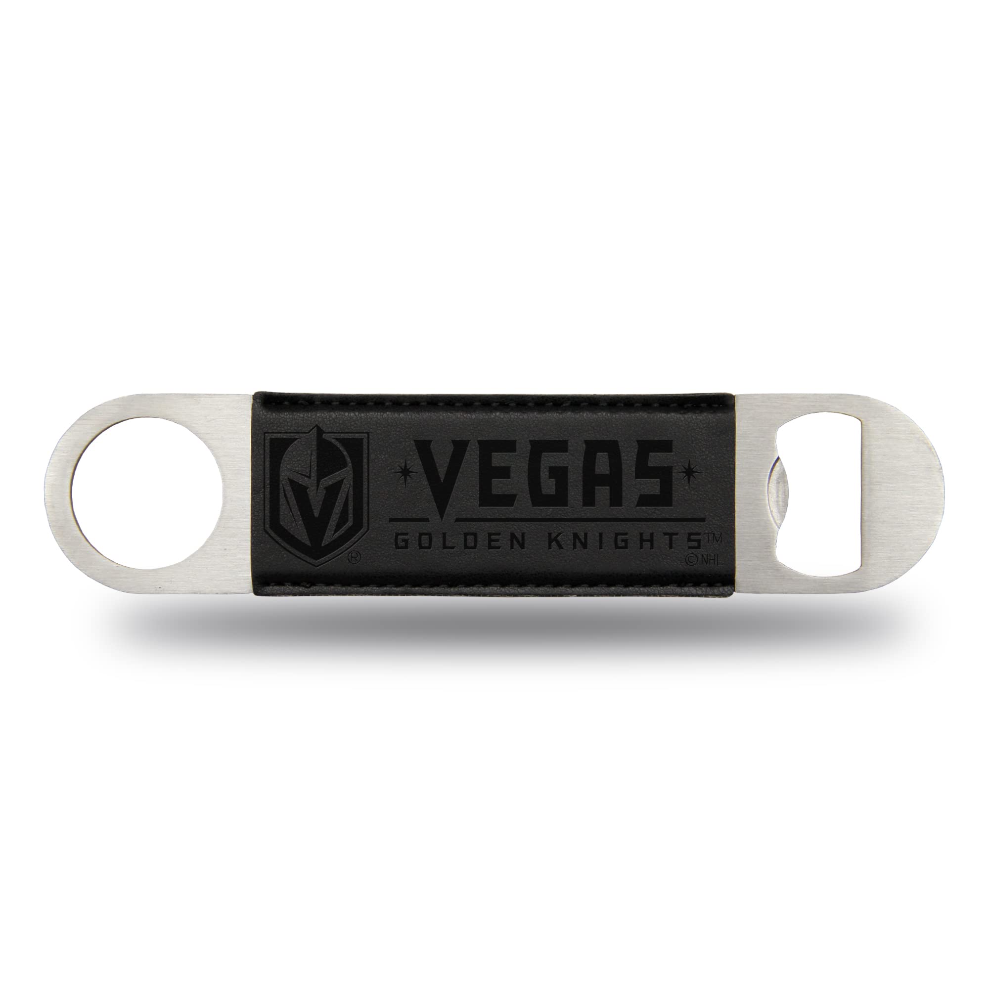 NHL Laser Engraved Bar Blade - Premium Faux Leather Beverage Accessory for Game Day Parties & Sports Events - Perfect for Hockey Fans & Home Bars