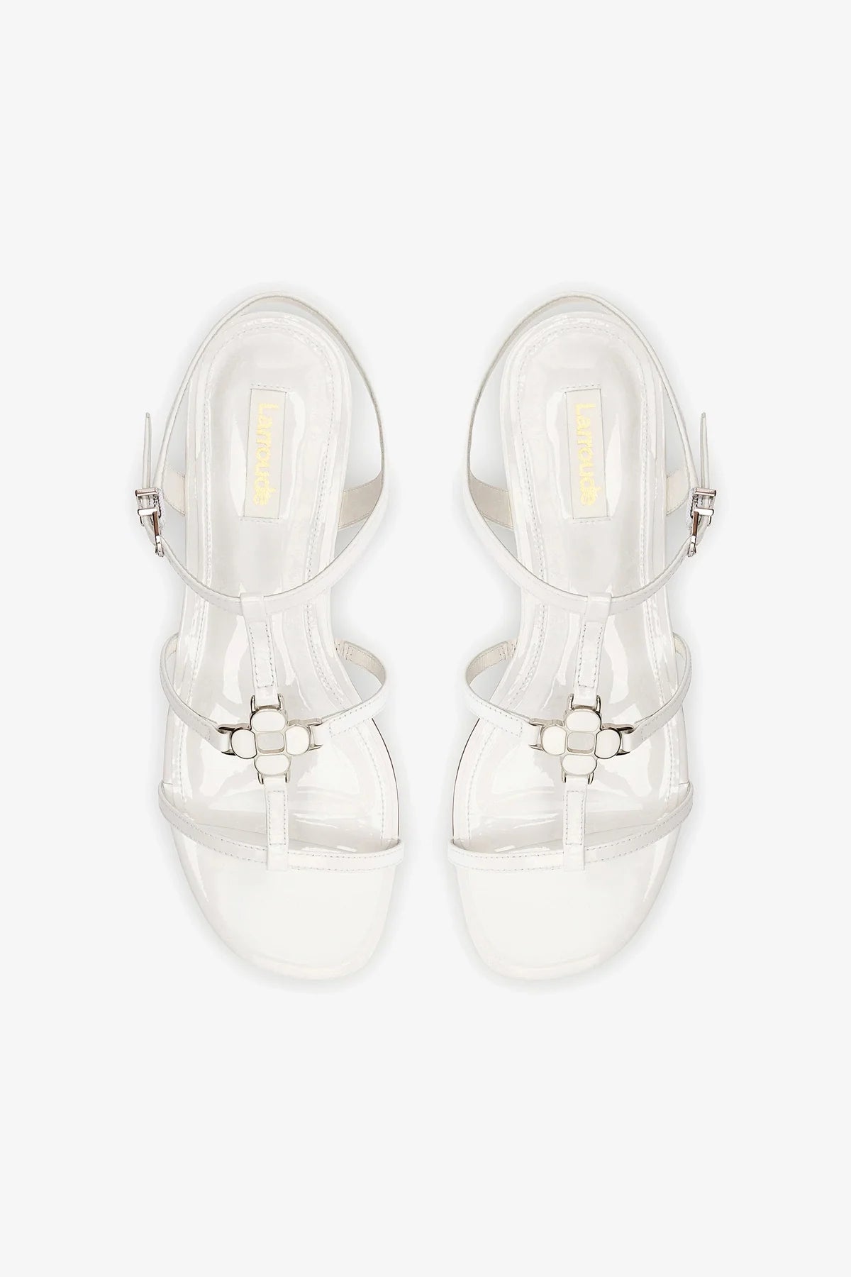 Hana Flat Shoes in White Patent Leather - Elegant & Comfortable Women's Ballet Flats for Work, Party & Everyday Wear