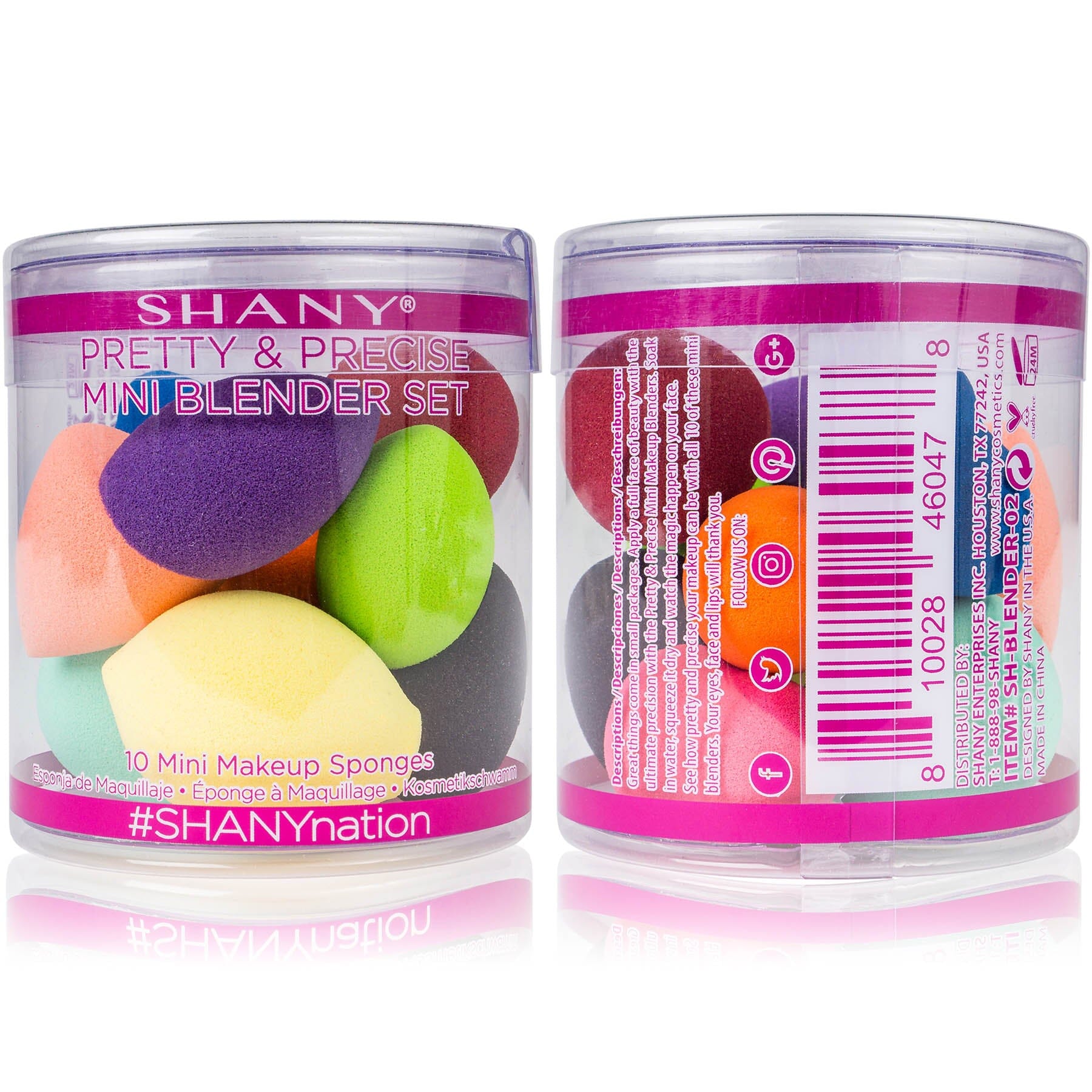 Pretty & Precise Mini Blender Sponge Set - 10 Pack for Smoothies, Protein Shakes & Kitchen Cleaning - Perfect for Home, Office & Travel Use