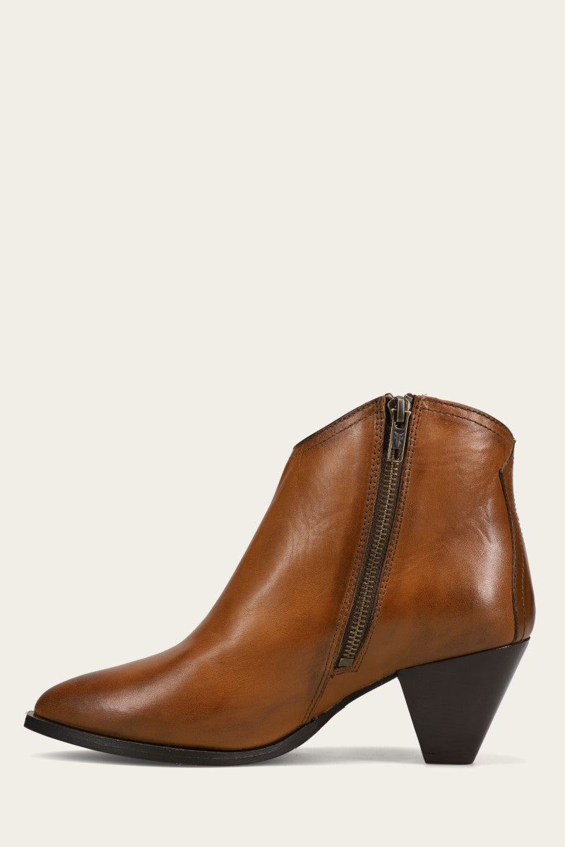 Vintage June Western Shootie Boots - Authentic Pre-Owned Cowgirl Ankle Boots for Women | Perfect for Country Rodeo, Line Dancing & Western Fashion