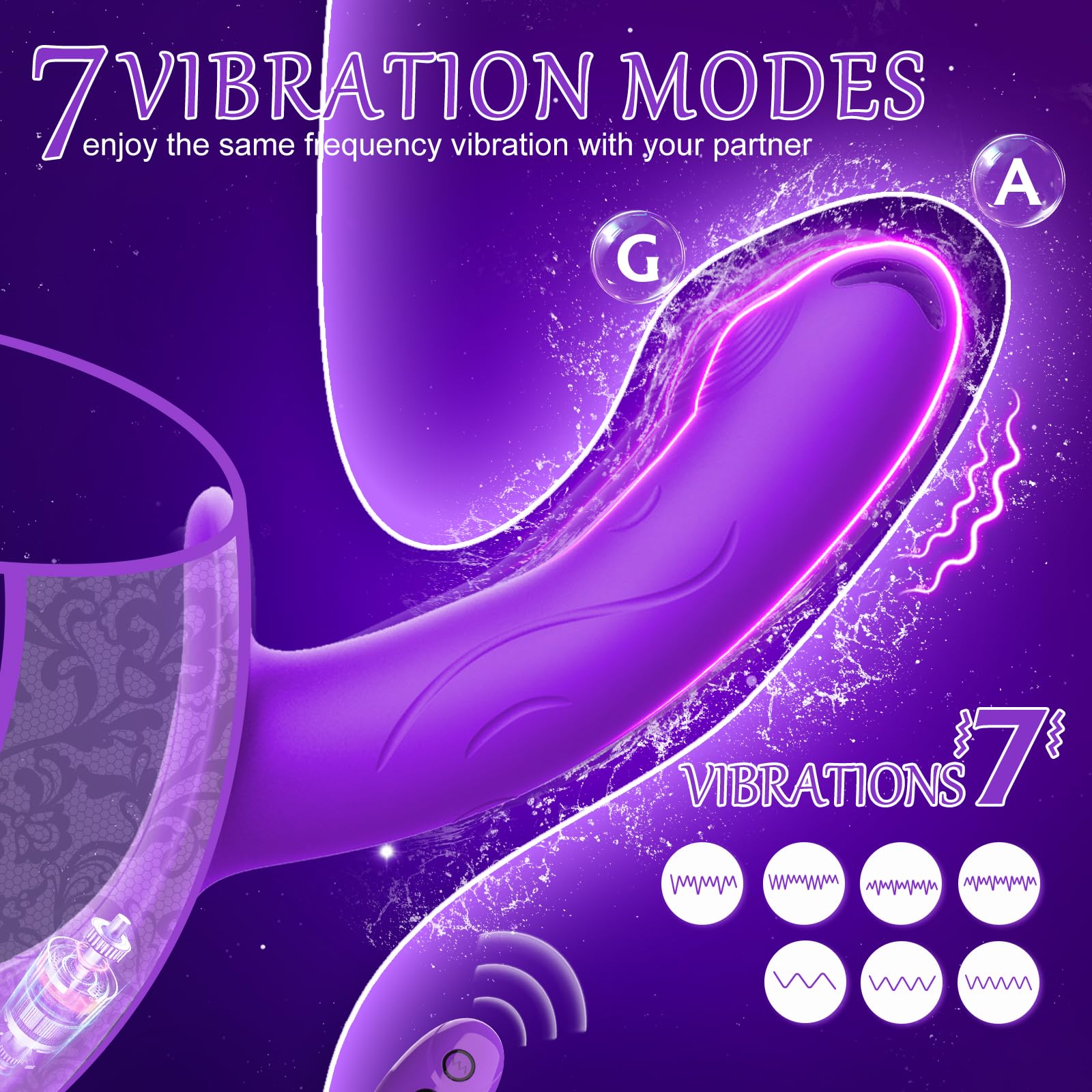 Remote Control Strap-On Vibrating Dildo with 7 Modes - Adjustable Harness Vibrator for Women & Couples - Wearable Panty Clitoral Stimulator - Perfect for Lesbian Couples & Solo Play - Enhance Intimacy & Spice Up Your Bedroom Adventures