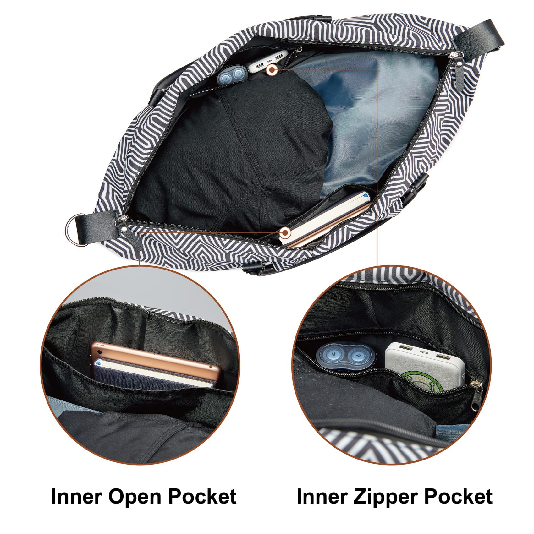 MAYMOONER Unisex Travel Tote Duffle Bag - Large Weekender Overnight Bag for Men & Women | Perfect for Gym, Beach Trips & Weekend Getaways