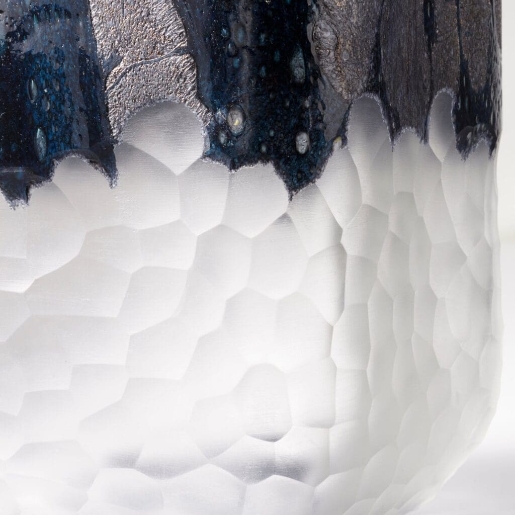 Cyan Design 10900 Bosco Vase - Handcrafted Blue and White Ceramic Vase for Home Decor, Perfect for Flowers, Centerpieces, and Living Room or Bedroom Accents