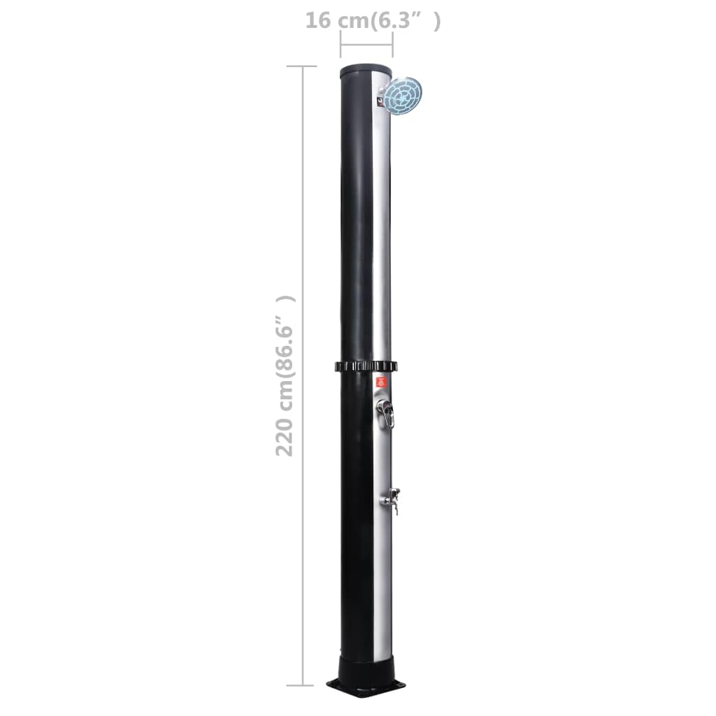 10.6 Gallon Outdoor Solar Shower with Adjustable Shower Head & Faucet - Portable Freestanding Camping Shower System for Backyard, Garden, RV & Beach Use (Style F) -30