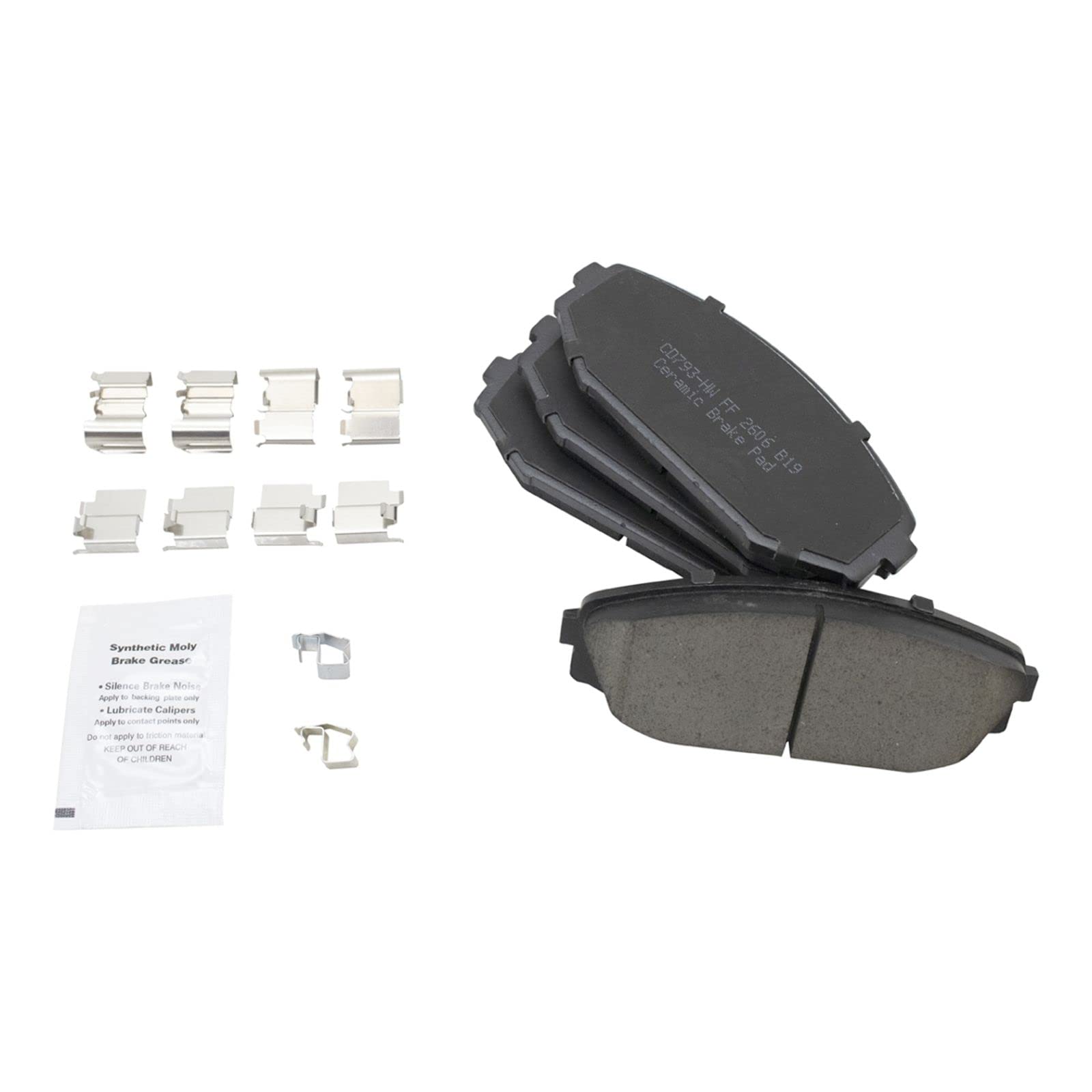 High-Performance Front & Rear Brake Pad & Rotor Kit - Ceramic Brake Pads with Brake Chemical Kit - Compatible with 2002-2004 Honda Odyssey - Perfect for Daily Commuting & Highway Driving