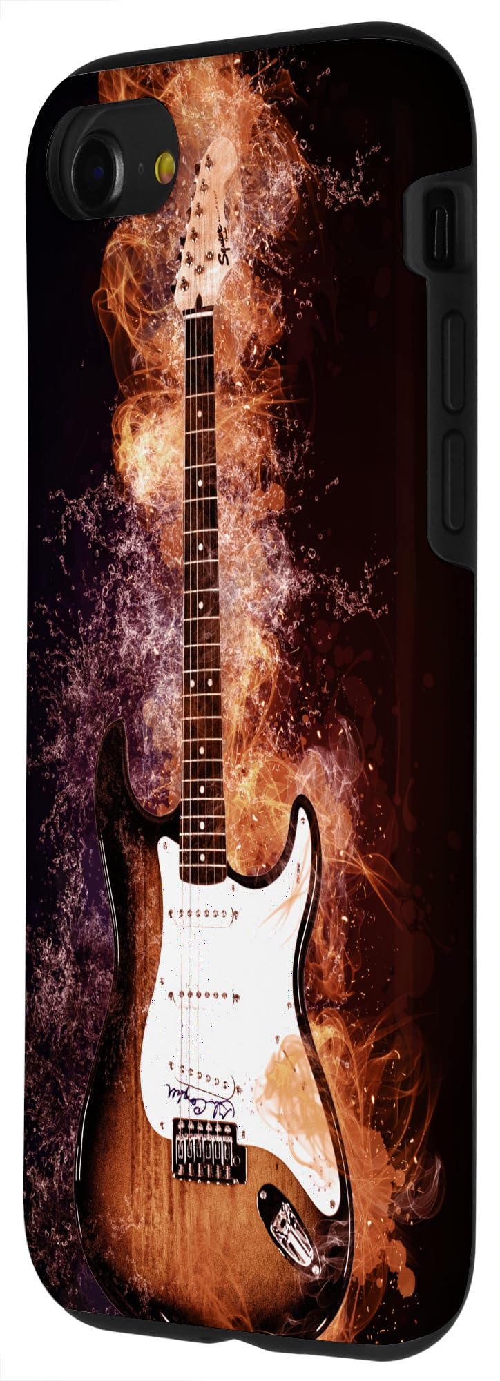 iPhone SE (2020) / 7 / 8 Vintage Electric Guitar Design Phone Case - Durable Protective Cover for Music Lovers & Musicians - Perfect for Concerts, Gigs & Music Festivals