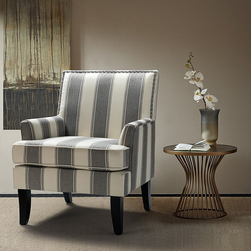 Bradley Armchair - Modern Accent Chair for Living Room, Bedroom & Office - Comfortable Upholstered Lounge Chair with Sturdy Wooden Legs - Perfect for Relaxing, Reading & Decorating Your Home