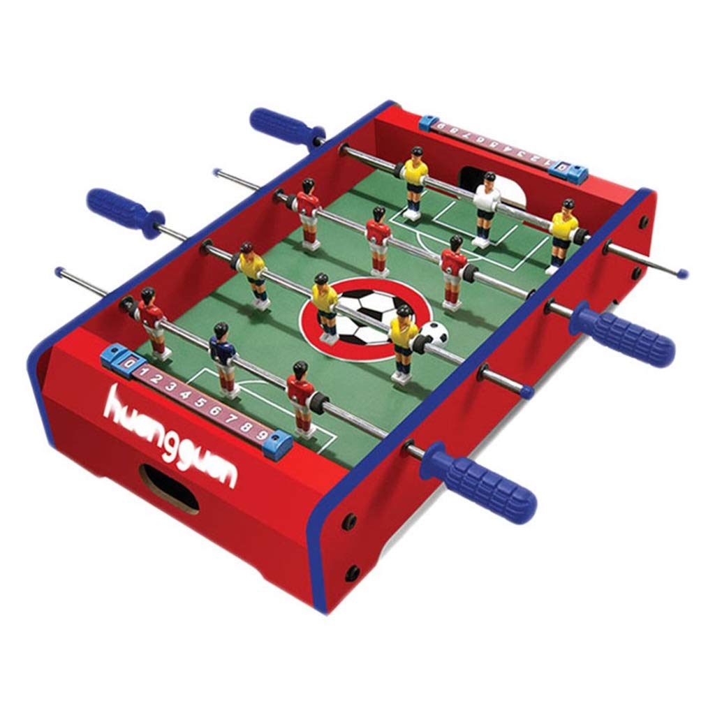 Premium Table Football Game - Manual Desktop Soccer Toy for Kids Ages 4-10 | Indoor Board Game with Double-Sided Playfield (Red, 52x31x10cm) - Perfect for Family Game Nights & Kids' Birthday Parties