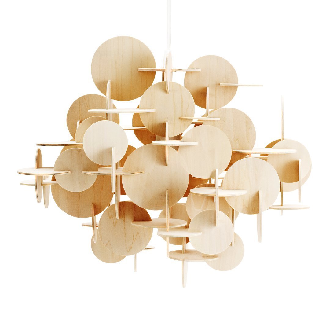 Modern Bau Pendant Lamp - Industrial Style Hanging Light Fixture for Kitchen Island, Dining Room & Living Room Decor