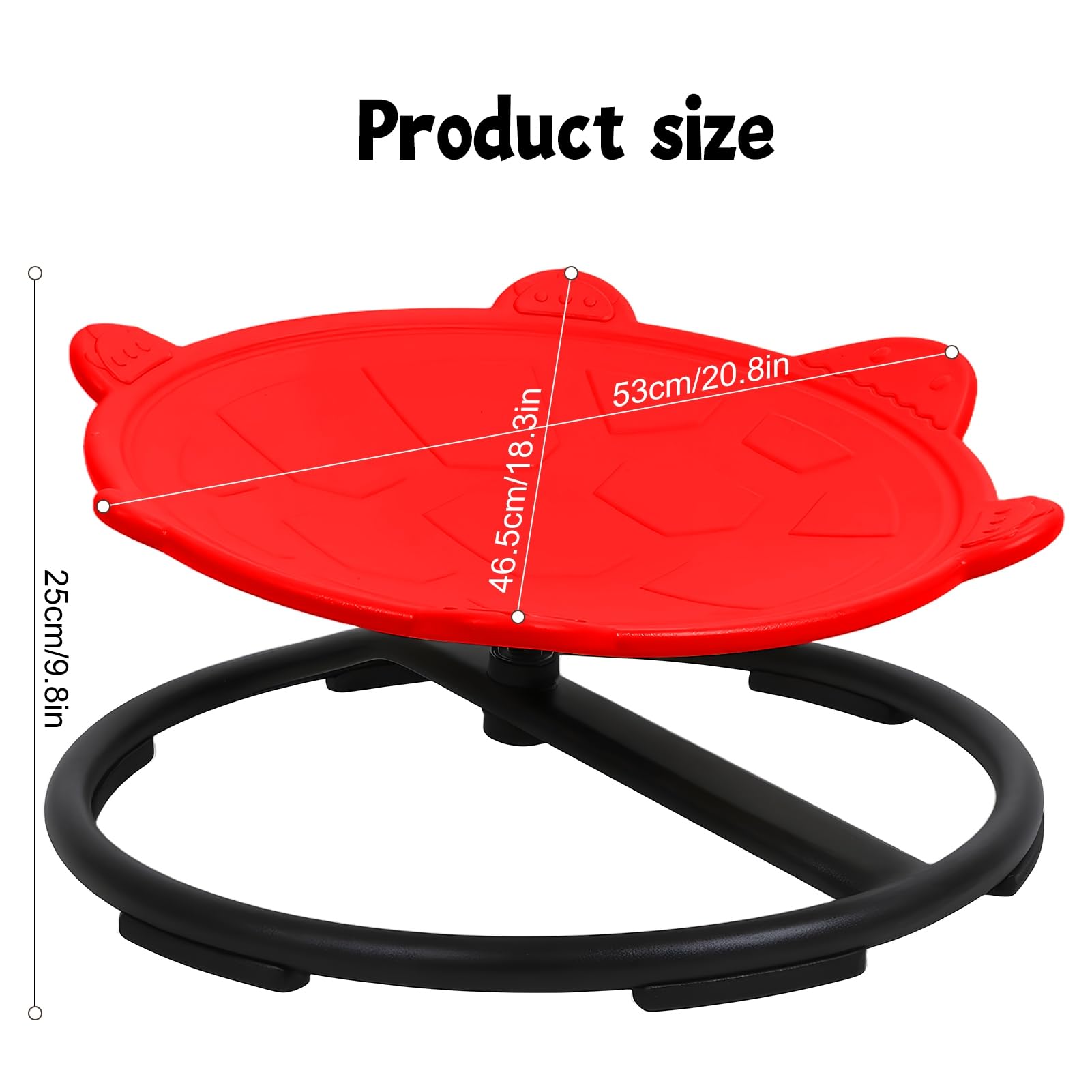 Autism Sensory Swivel Chair for Kids - Spinning Carousel Chair with Turtle Back Design to Improve Body Coordination - Perfect for Sensory Therapy, ADHD & Autism Support at Home or School
