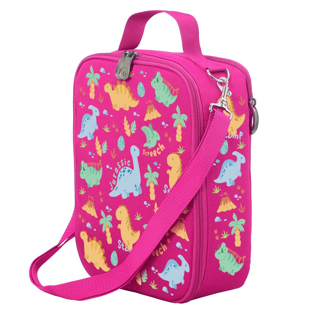Dinosaur Lunch Box for Adults & Kids - Insulated Jurassic Large Lunch Bag for Work, School & Picnics - Perfect for Office, Camping & Outdoor Activities