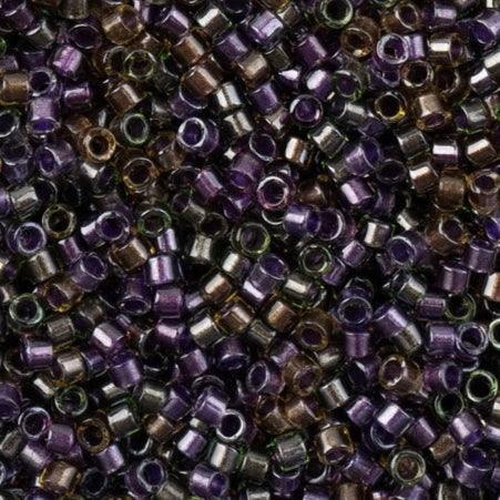 11/0 Delica Beads #0991 - Sparkling Purple Lined Glass Seed Beads for Jewelry Making (5.2g) | Perfect for DIY Bracelets, Necklaces, and Craft Projects