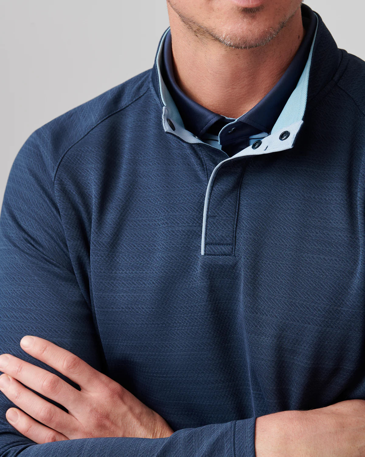 Rhone Men's Clubhouse Pullover Sweater - True Navy | Soft & Warm Casual Knit Sweater for Men | Perfect for Office, Lounge & Outdoor Activities