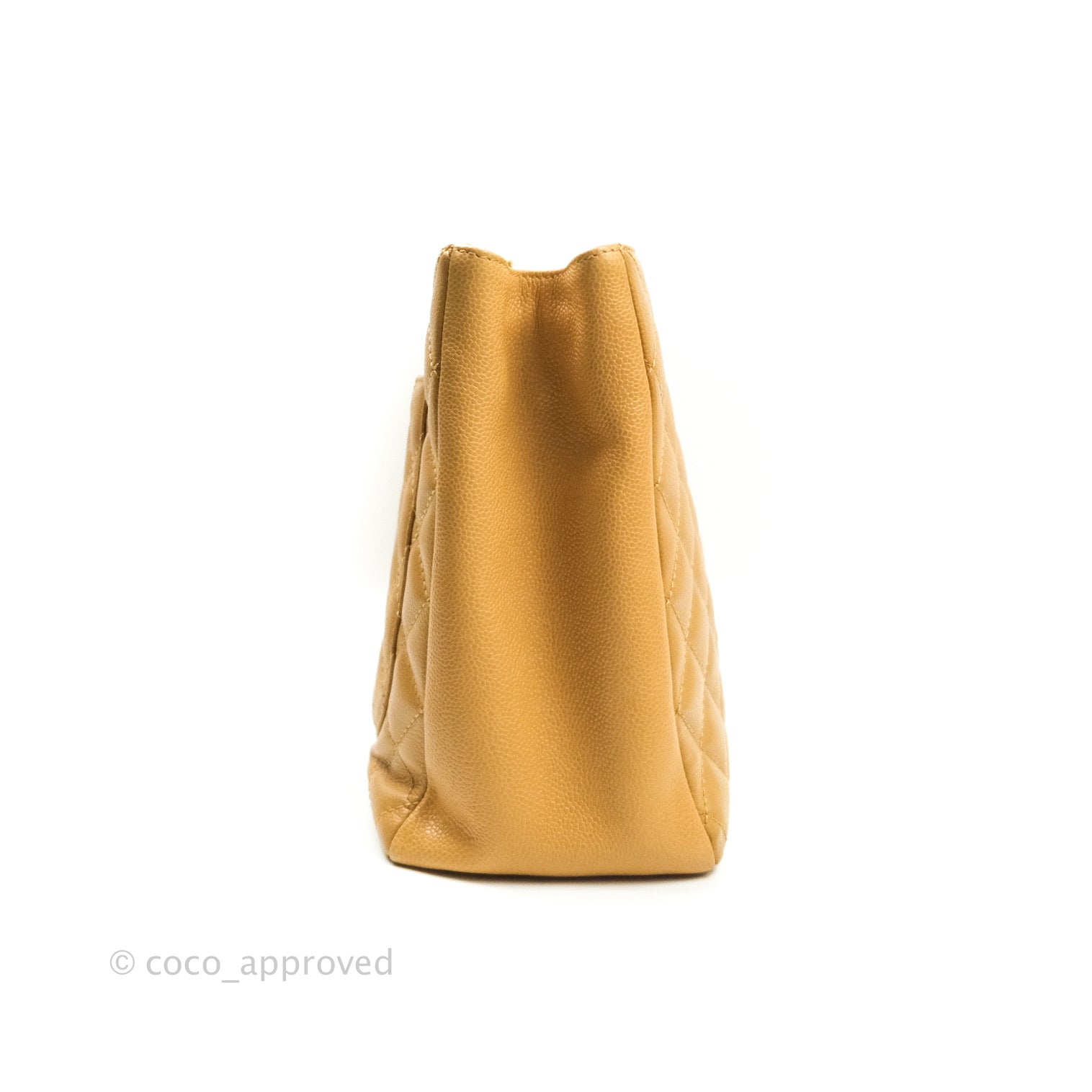 Chanel Caviar Leather Grand Shopping Tote GST Bag - Dark Beige with Gold Hardware | Luxury Designer Handbag for Women, Perfect for Work, Travel & Everyday Use
