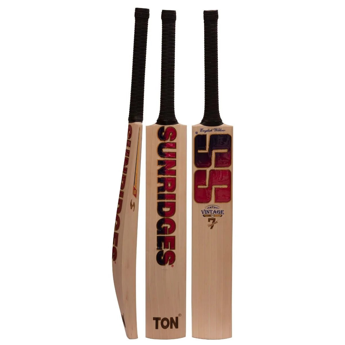 Premium SS Vintage Finisher 7 English Willow Cricket Bat - Professional Grade for Matches & Practice | Perfect for Club Players & Tournament Use