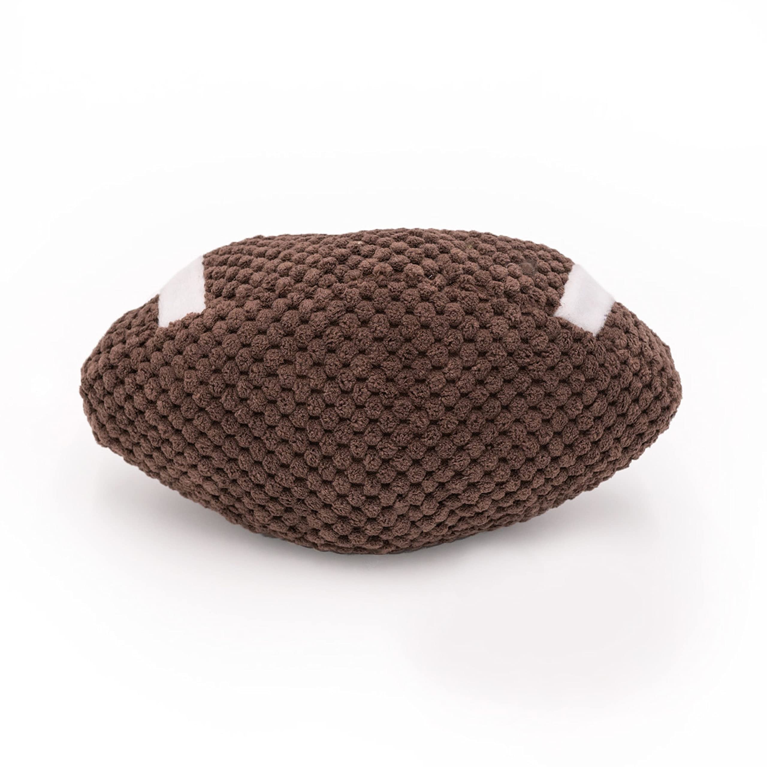ZippyPaws Plush Football Dog Toy - Squeaky Balls for Small to Large Dogs, Perfect for Indoor & Outdoor Fetch Play