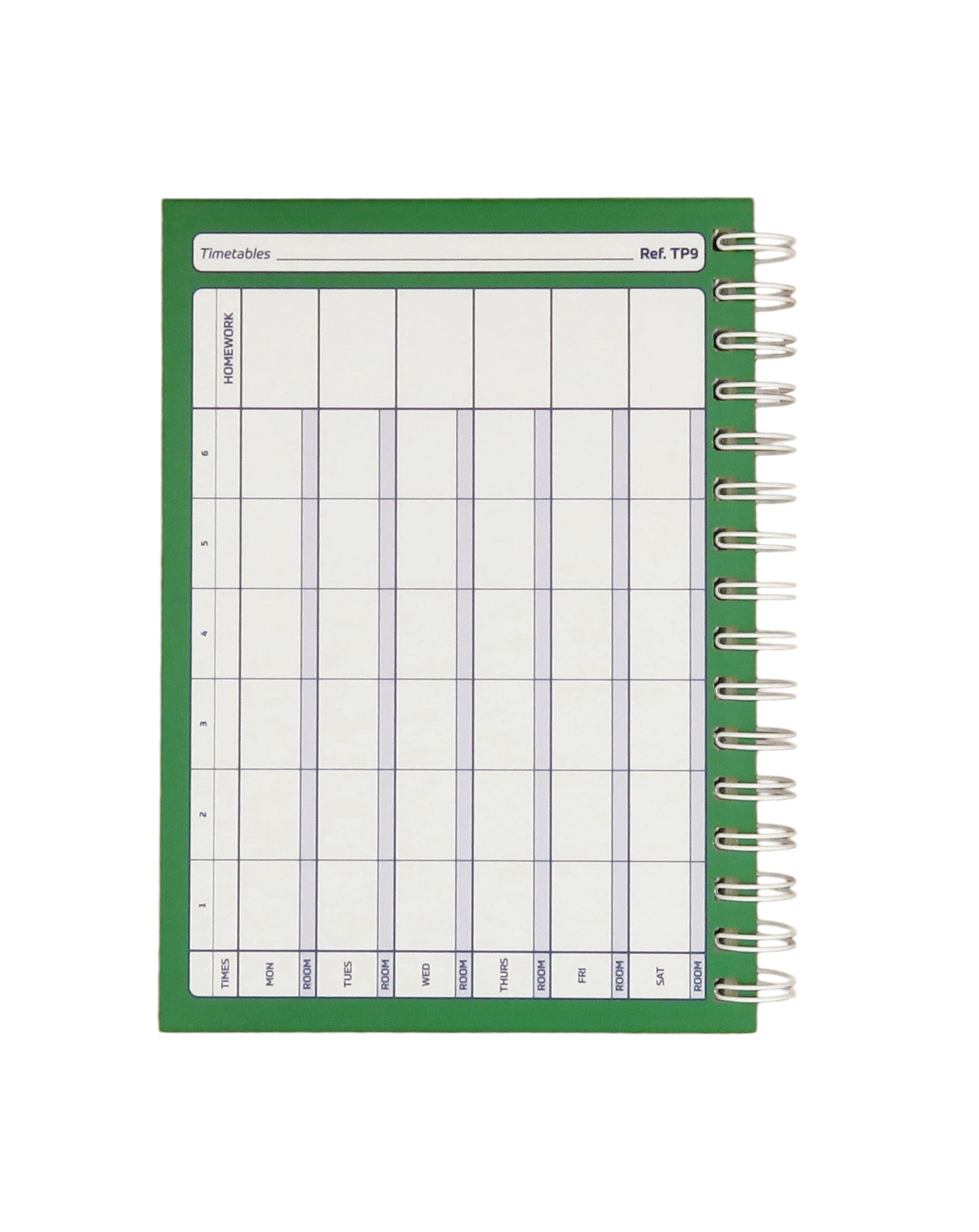 2025-2026 Teacher Planner A5 Size - 6 Period Lesson Plan Book, Green Cover (TP9-GRN) | Perfect for Classroom Organization & Daily Scheduling
