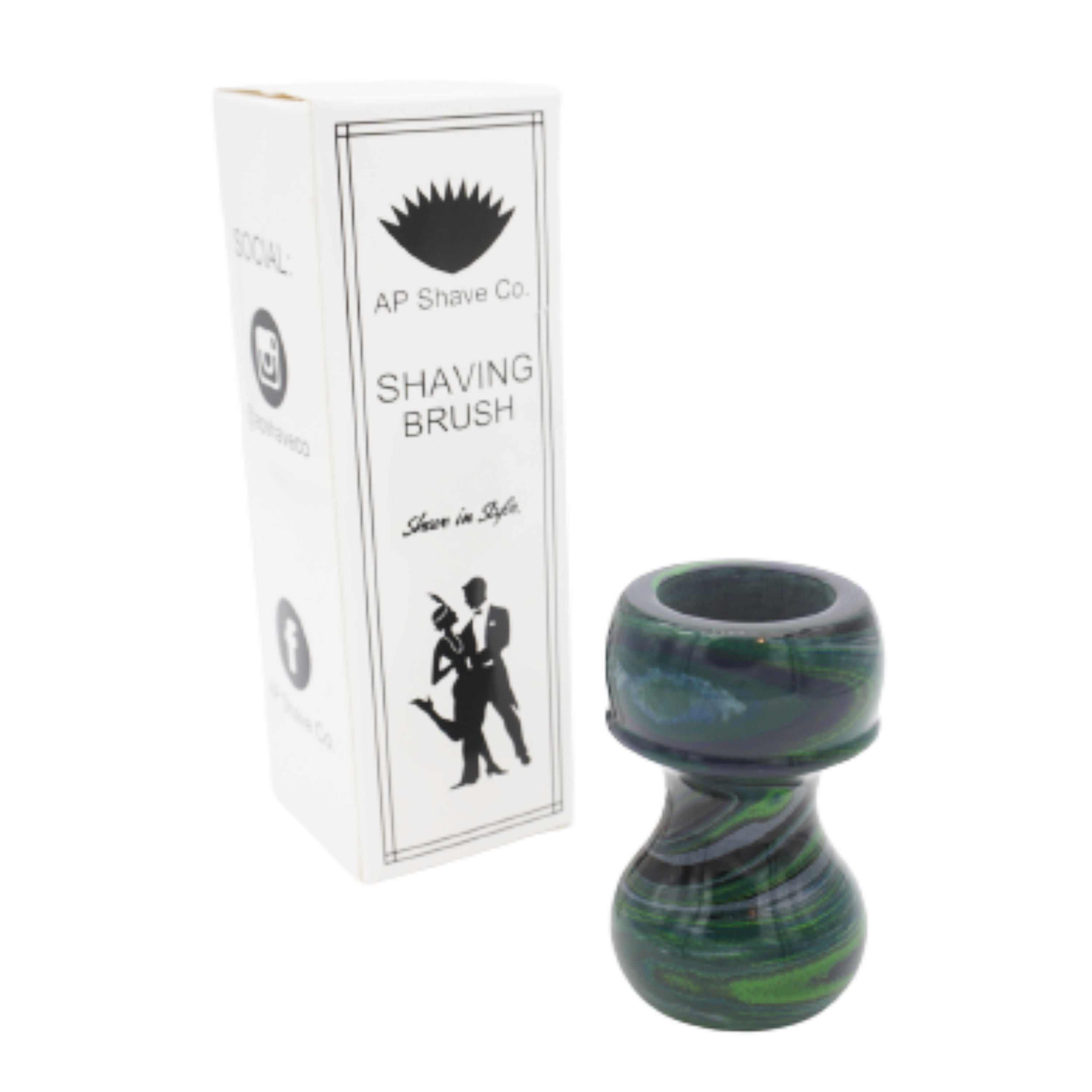 Premium Joker Ebonite Handmade Shaving Brush Handle - Fits 24mm & 26mm Knots - Perfect for Wet Shaving & Grooming Gifts for Men