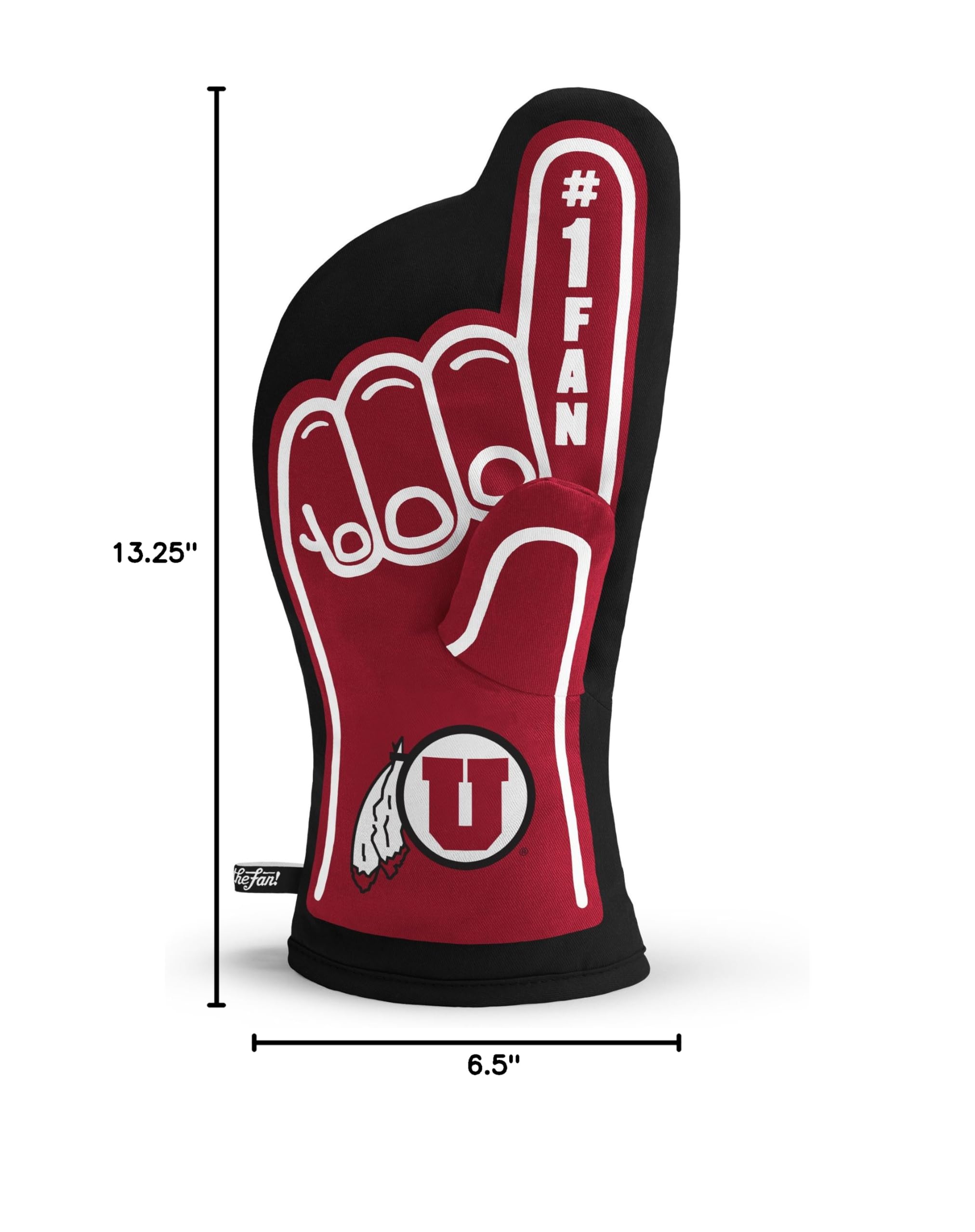 YouTheFan NCAA #1 Team Logo Oven Mitt - Heat Resistant Kitchen Glove for Baking, Grilling & Cooking - Perfect for College Football Fans & Game Day Parties