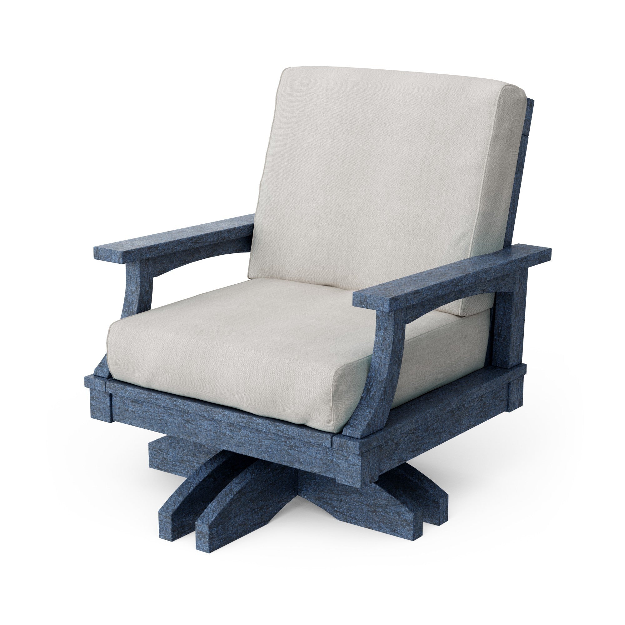 Heritage Deep Seating Swivel Chair - 360° Rotating Patio Lounge Chair with Cushions, Weather-Resistant Outdoor Furniture for Garden, Poolside & Backyard Relaxation