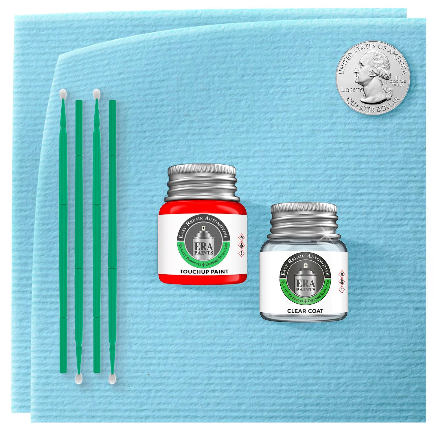 ERA Paints 376/6376 - AMG Green Hell Magno Exact Match Touch Up Paint for Mercedes | Automotive Scratch Repair Kit | Perfect for Car Detailing & Minor Scratch Fixes