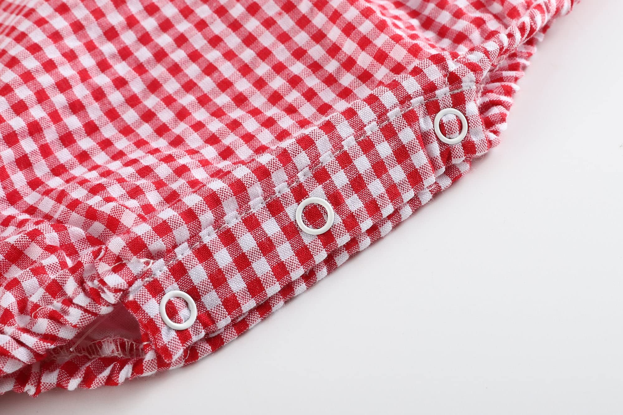Baby & Toddler Boys Girls Seersucker Gingham Bubble Romper One-Piece Outfit - Perfect for Summer Playdates, Beach Trips & Photo Shoots