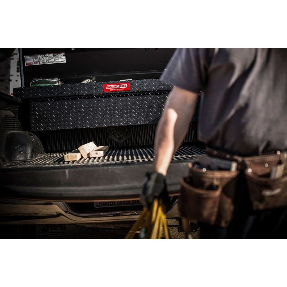 Weather Guard 3003025301 Heavy Duty Aluminum Truck Tool Box - Secure Storage for Tools & Equipment | Perfect for Pickup Trucks, Work Sites & Outdoor Adventures