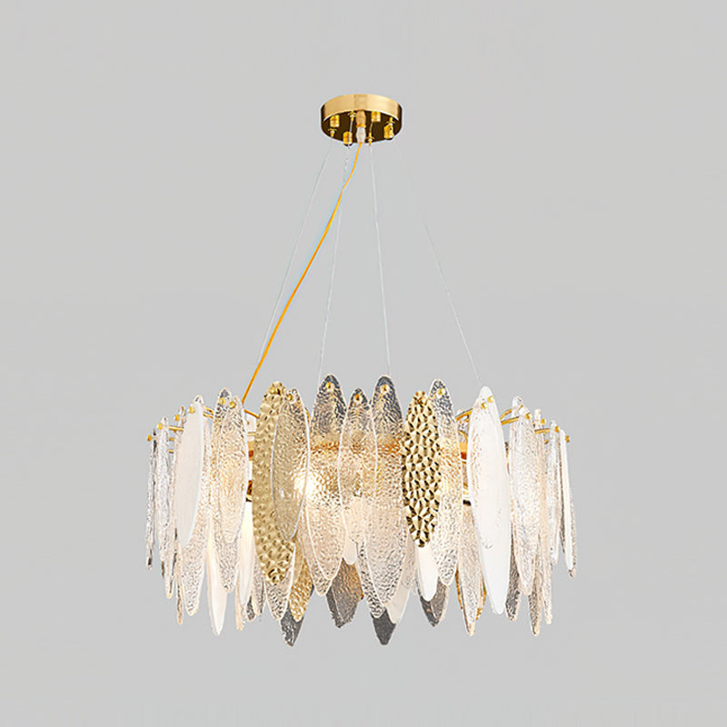 Elegant Lola Glass Chandelier - Modern Crystal Ceiling Light Fixture for Dining Room, Living Room & Bedroom Decor