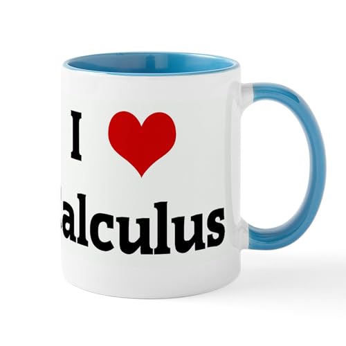 White/Blue Inside - I Love Calculus Mug