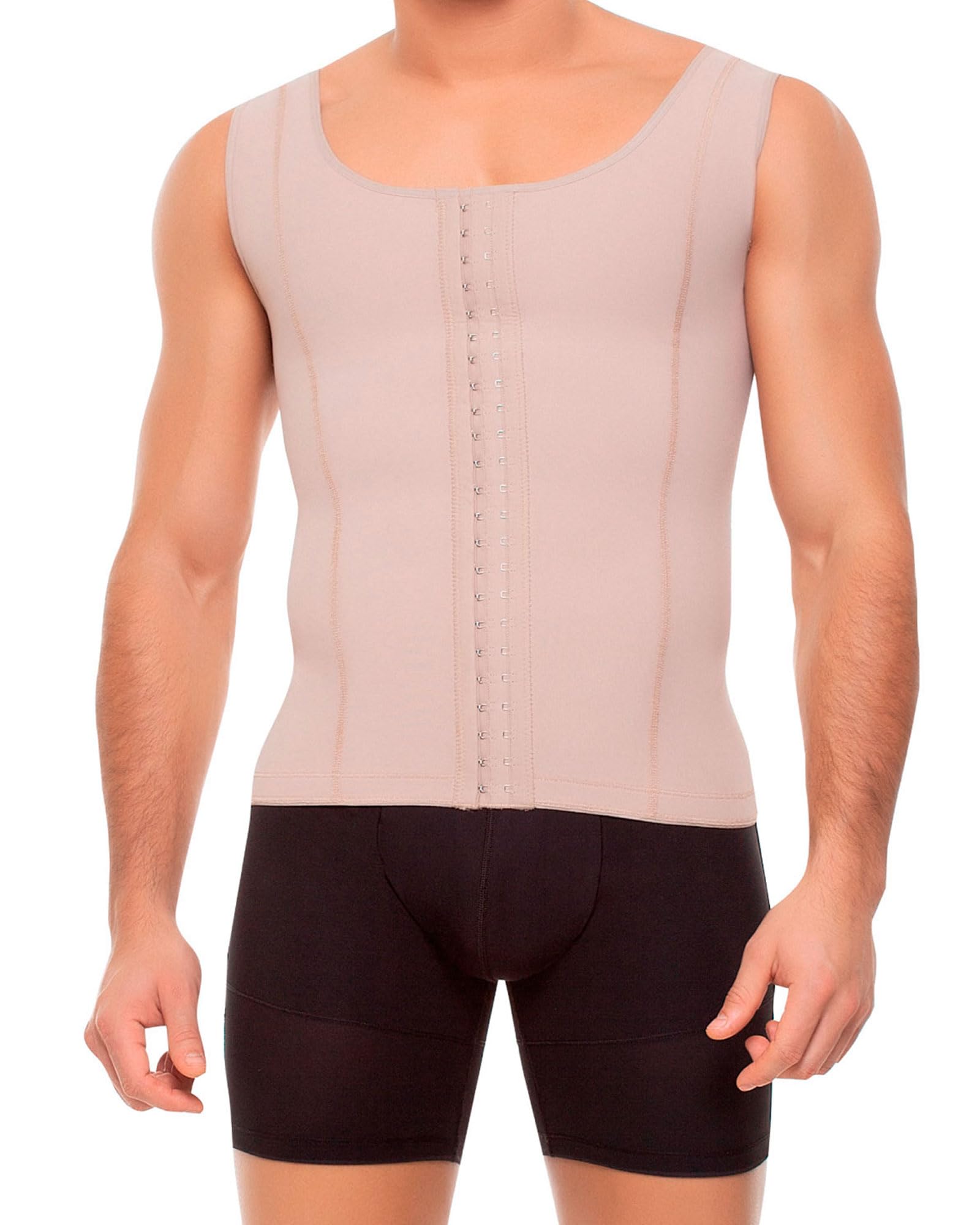 Men's High Compression Vest - Colombian Shapewear for Men | Slimming Body Shaper for Post-Surgery, Workout & Everyday Wear