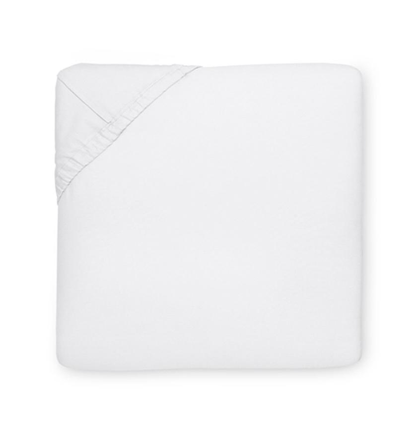 Premium SFERRA Giza 45 Luxury Sateen Fitted Sheet - 100% Egyptian Cotton Queen Size Bed Sheet Set - Soft & Breathable for Ultimate Comfort - Perfect for Master Bedrooms, Guest Rooms & Hotels